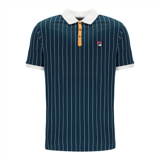 FILA STRIPED POLO - POND/GARD/YAM