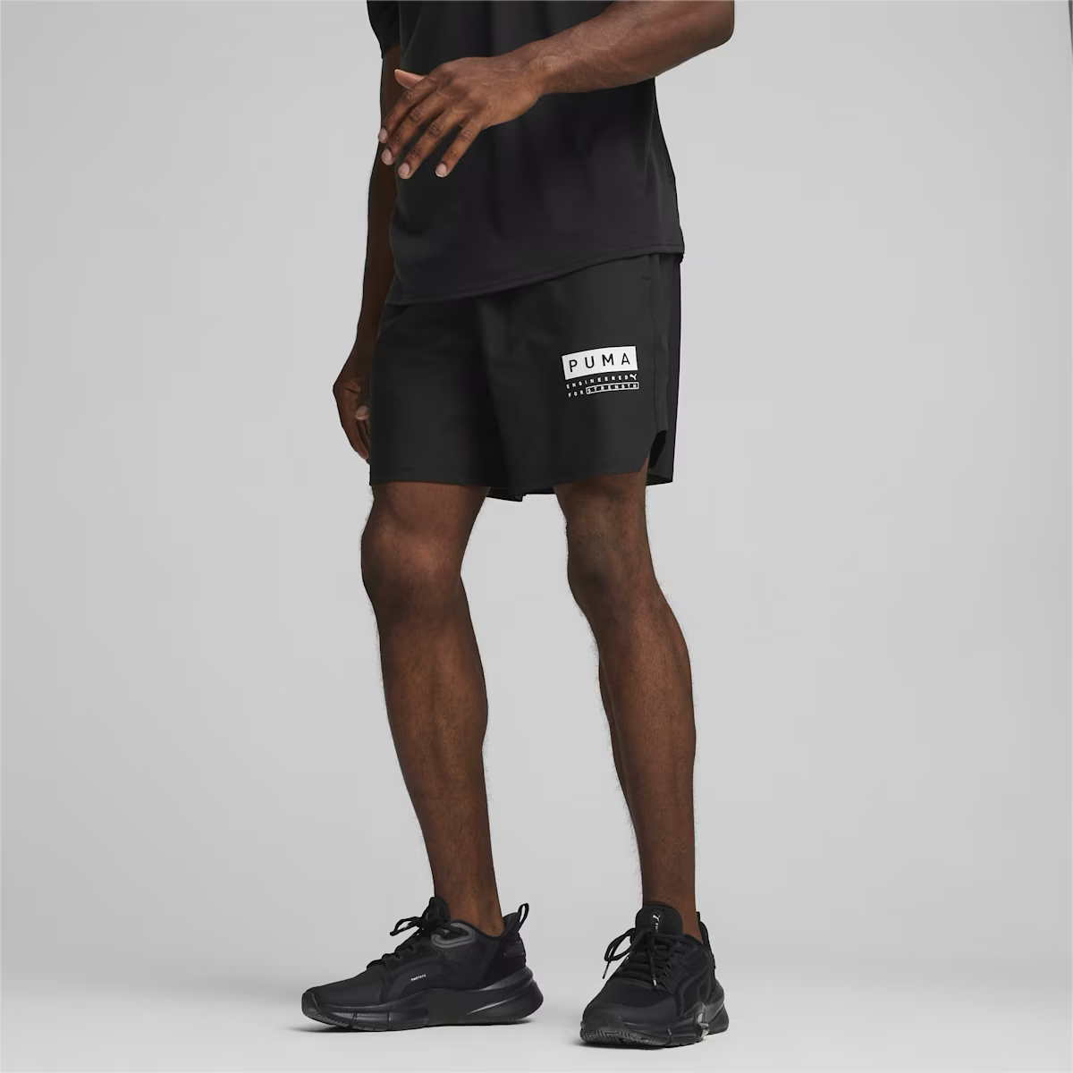 PUMA FUSE 7" 4-WAY STRETCH SHORTS - BLACK