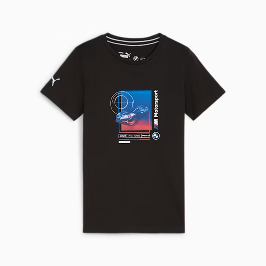 PUMA BMW MMS KIDS CAR TEE - BLACK