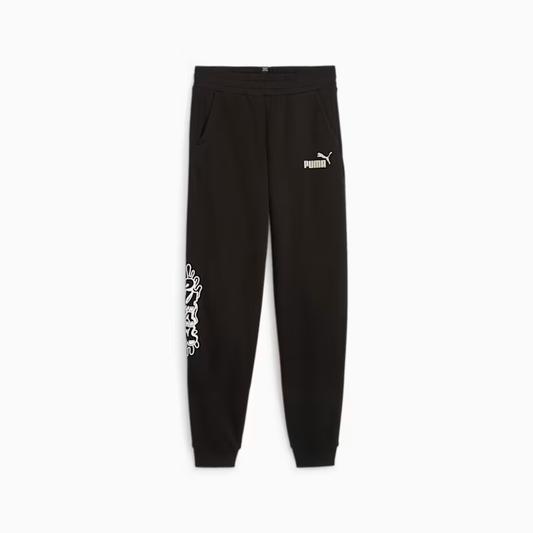 PUMA ESS+ MID 90s PANTS JR - BLACK